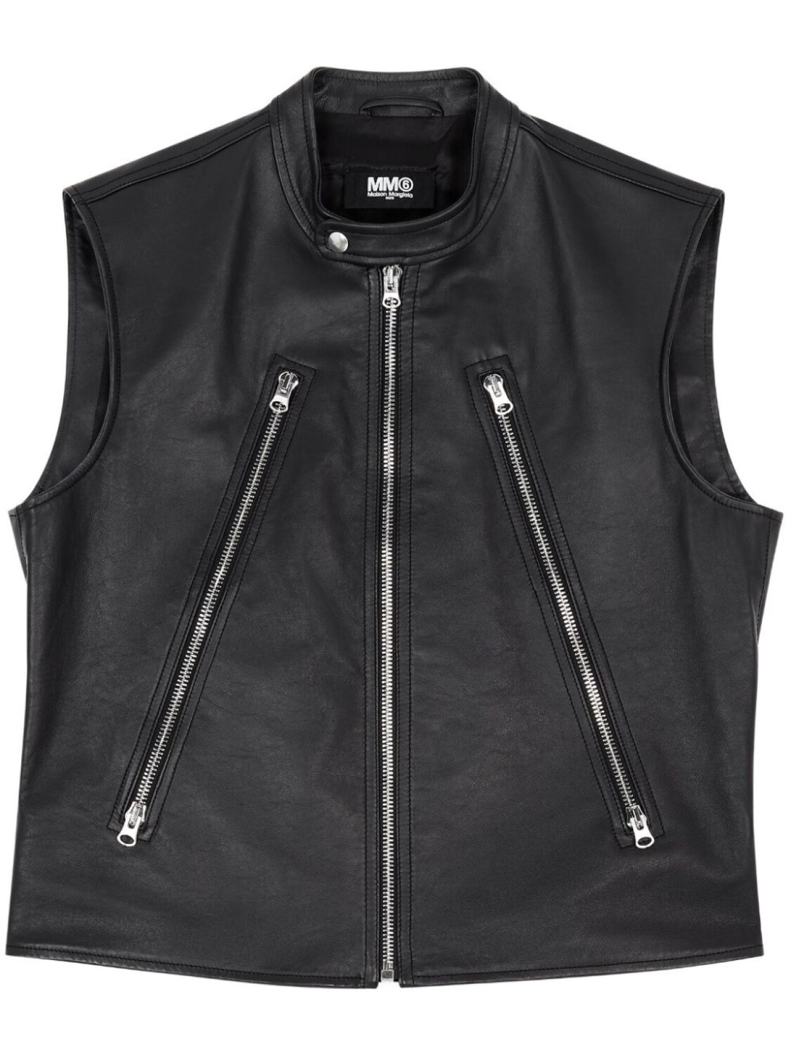 

MM6 Maison Margiela байкерский жилет, черный