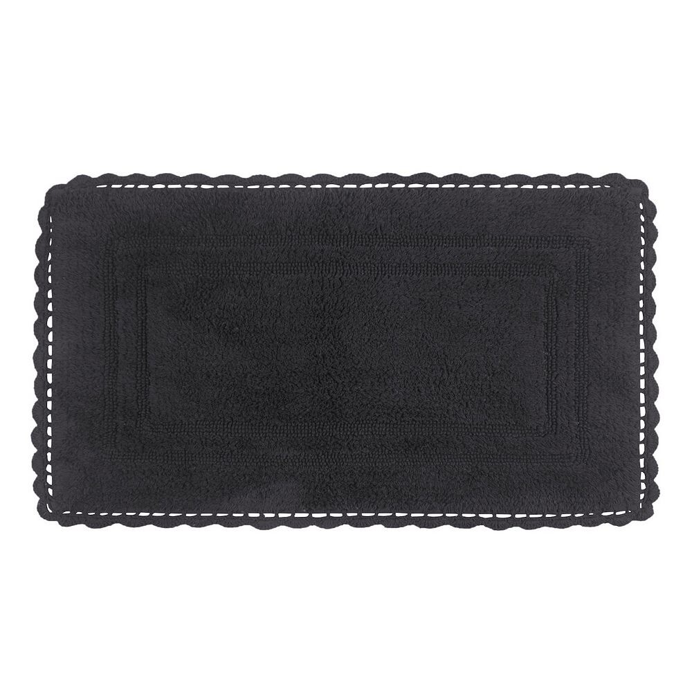 

Коллекция ковриков для ванной Home Weavers Casual Elegance, коврик для ванной из 100% хлопка с прошивкой, очень мягкий и впитывающий коврик для ванной, серый