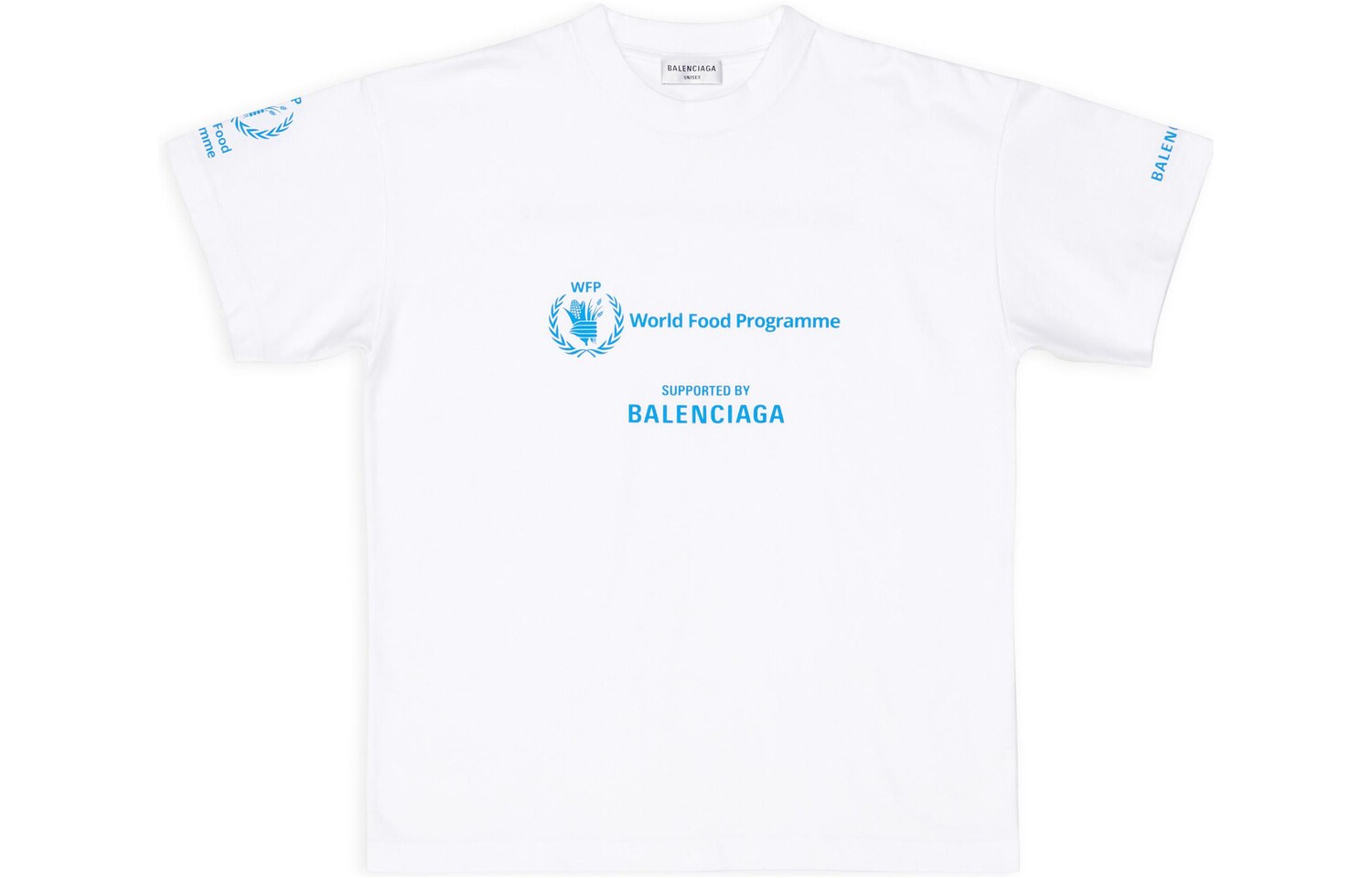 

Футболка женская Balenciaga x WFP, белый