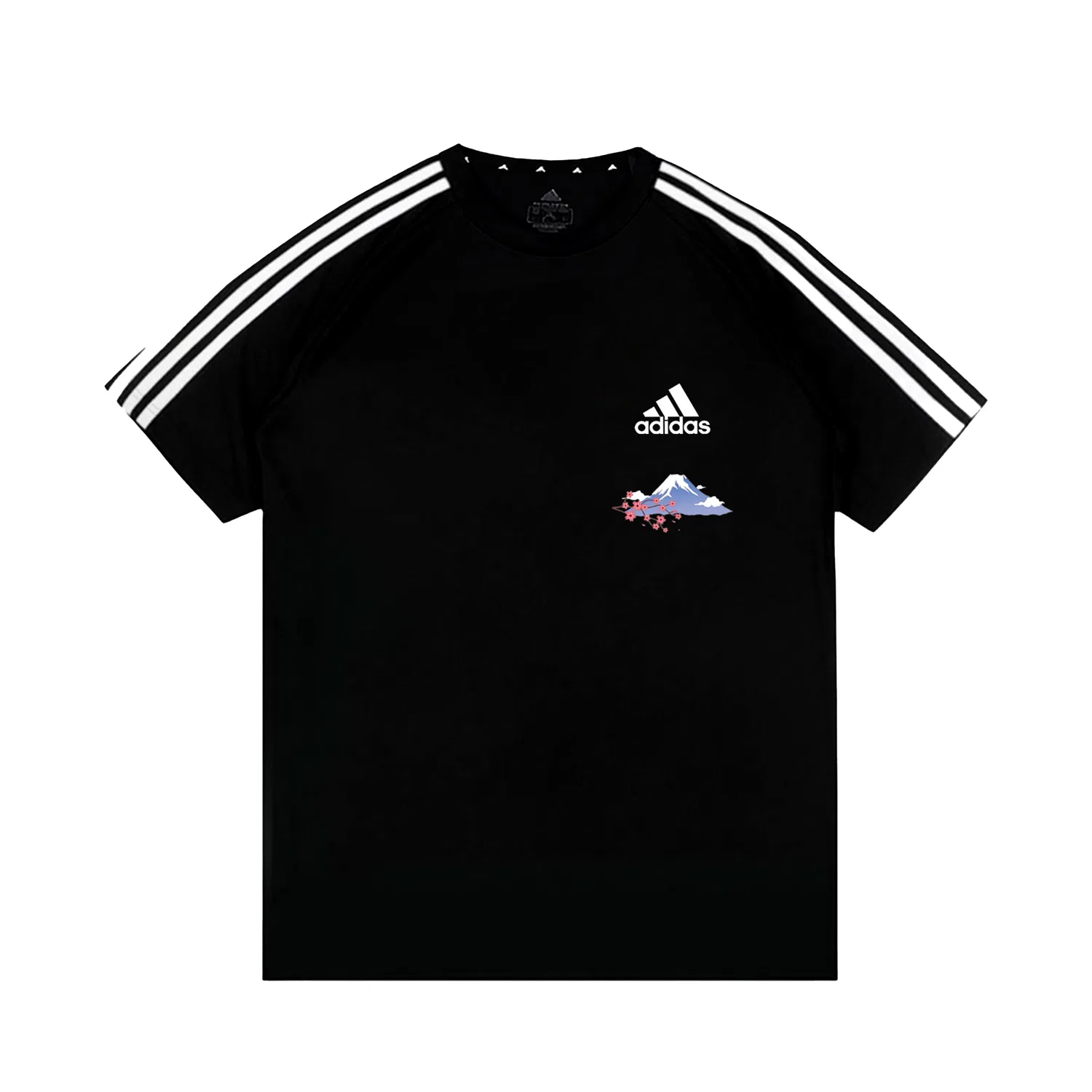 Футболка с принтом Fuji Adidas Black
