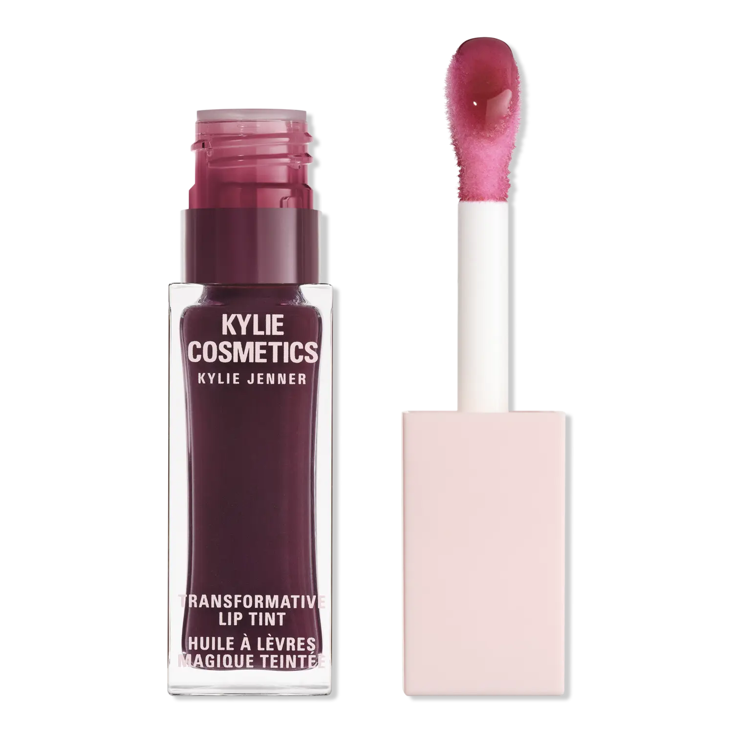 

Блеск для губ Transformative Lip Tint KYLIE COSMETICS, Pretty Plum (dark plum transforms to a true pink tint)
