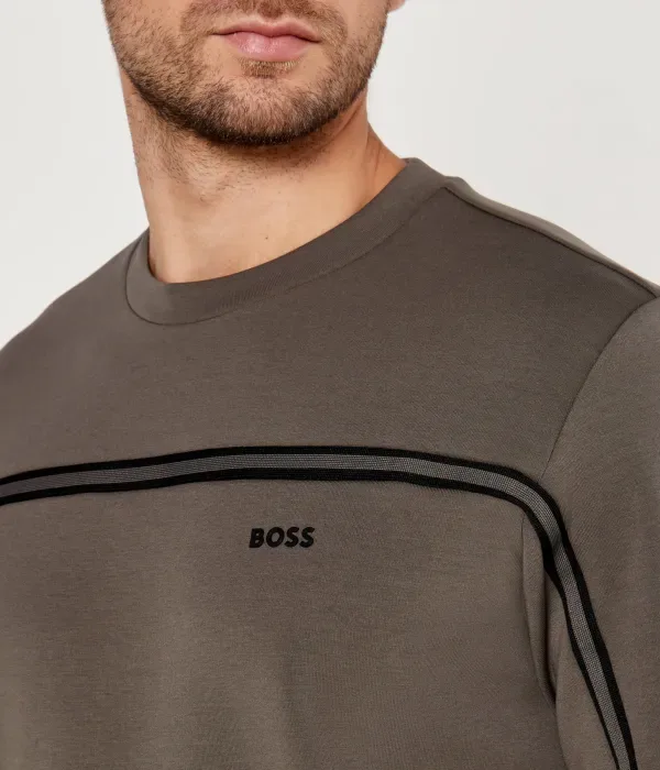 Толстовка Salbo 1 regular fit Boss Green, серый — фото 4