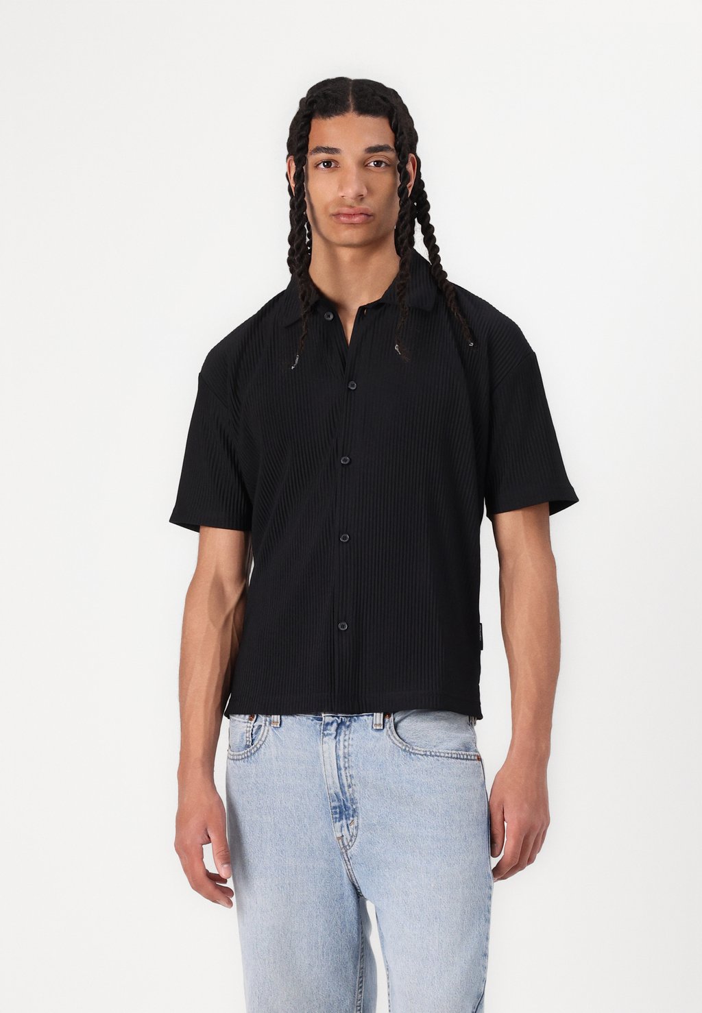 

Повседневная рубашка JCOINTERLUDE SHIRT Jack & Jones, черный