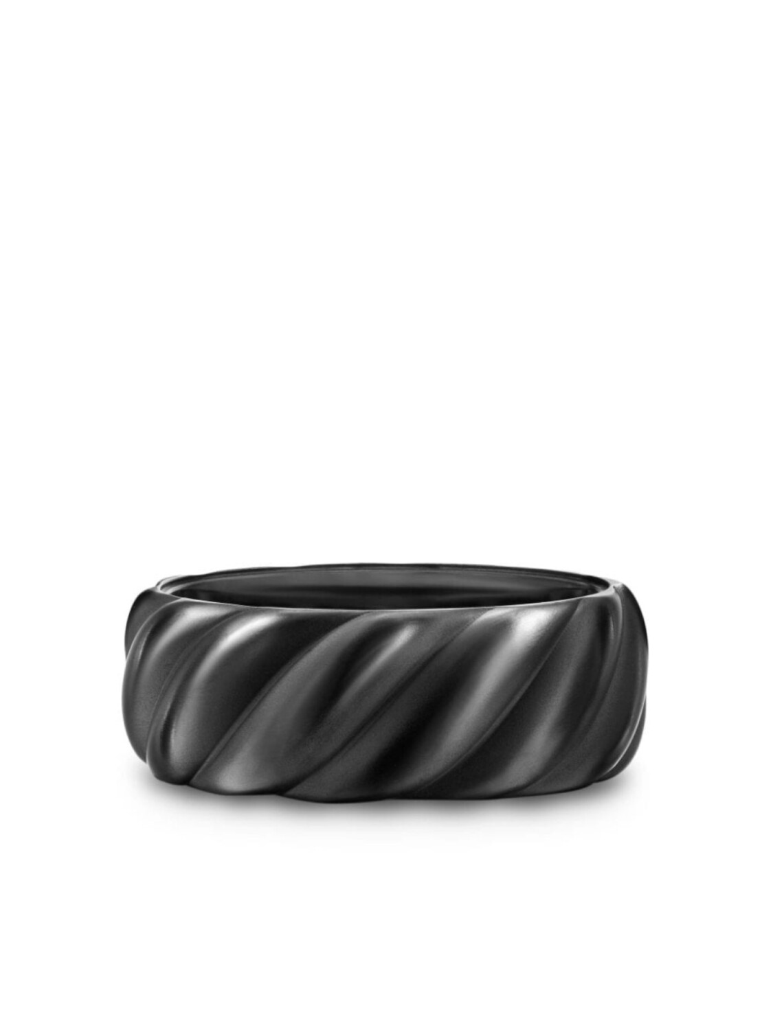 

Кольцо Sculpted Cable 9 мм David Yurman, черный