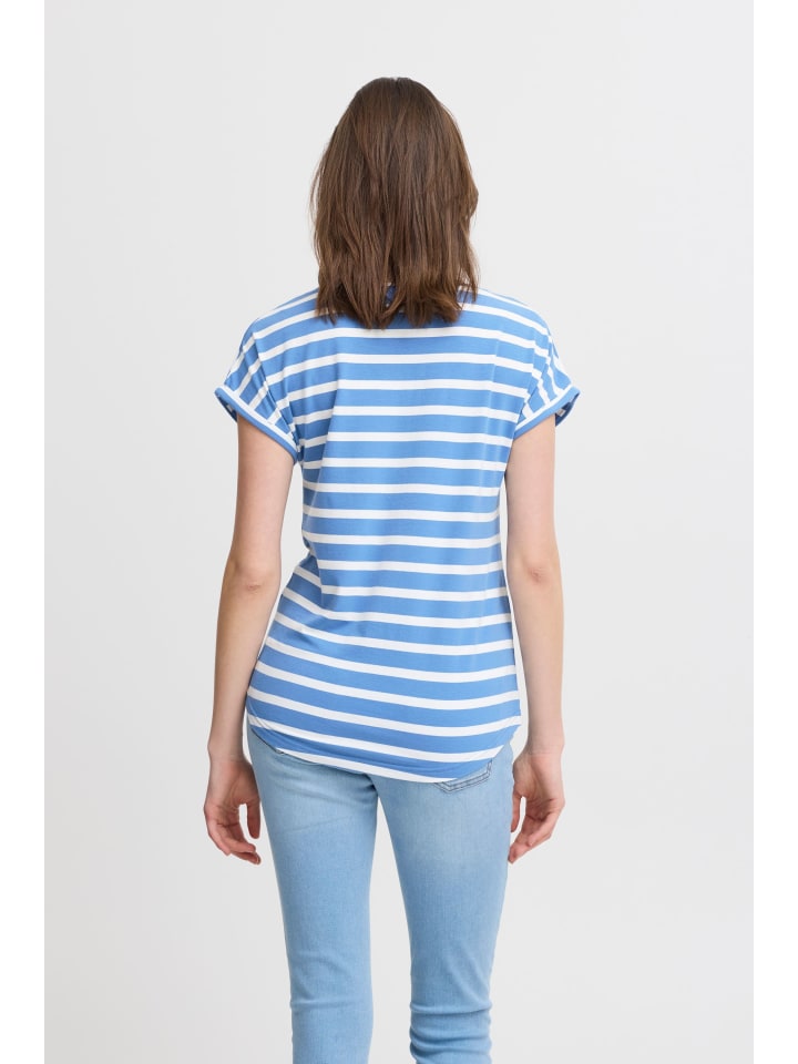 

B. young Блузка с короткими рукавами BYPAMILA, стандартный крой, цвет Riverside Mix