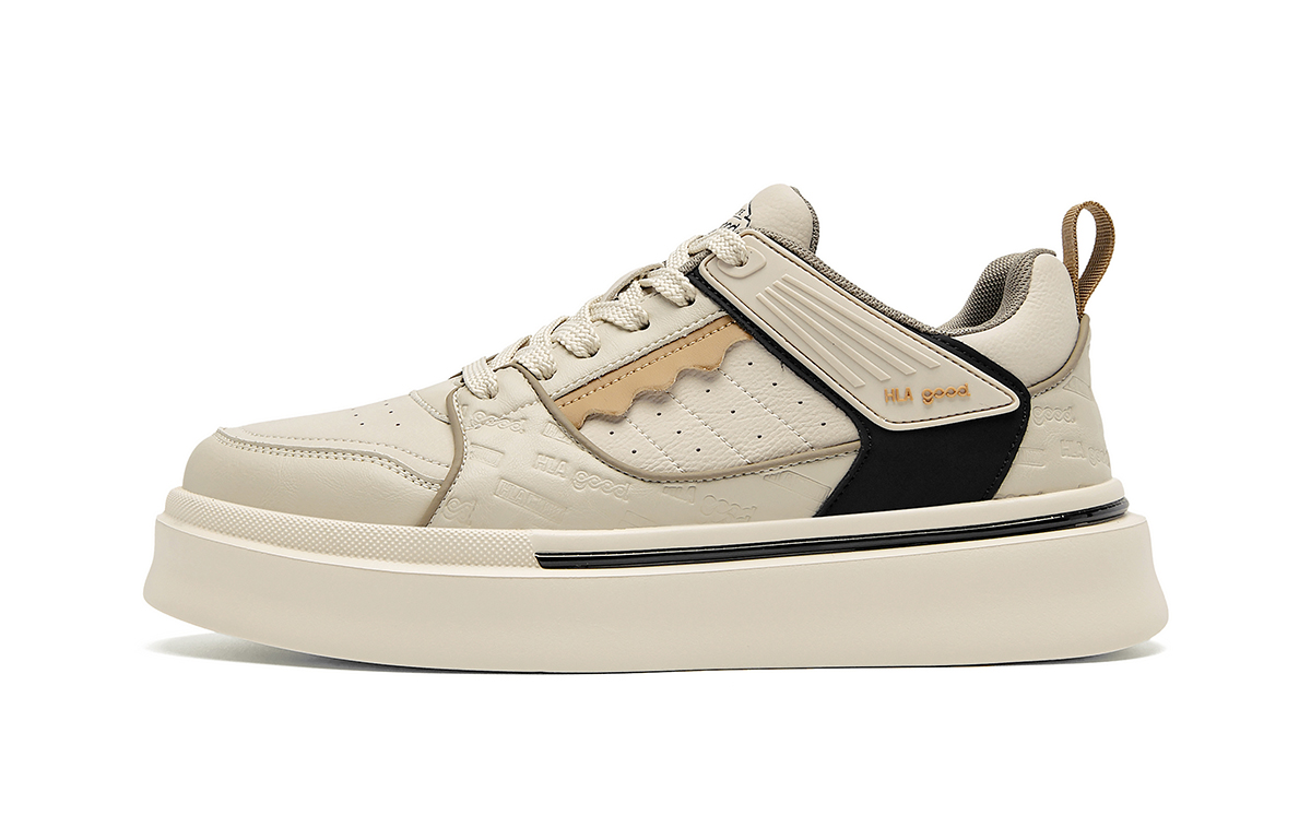 

HLA Мужские низкие скейтерские кеды бежевые, цвет Beige