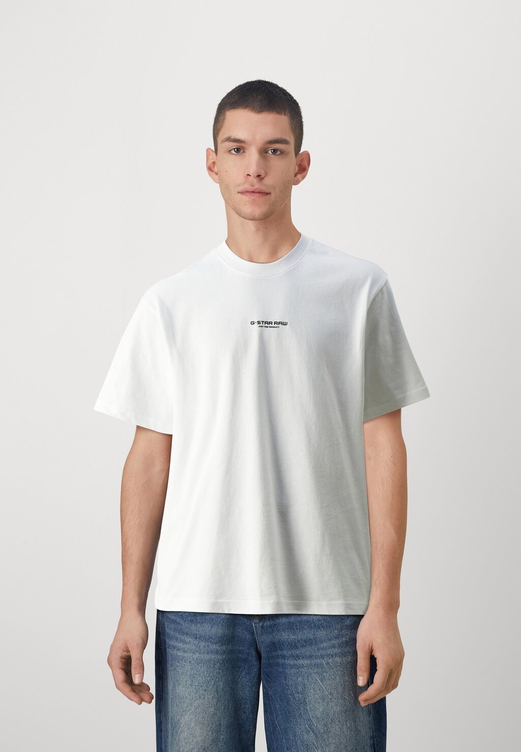 

Базовая футболка OVERDYED CENTER CHEST BOXY R T G-Star, цвет white