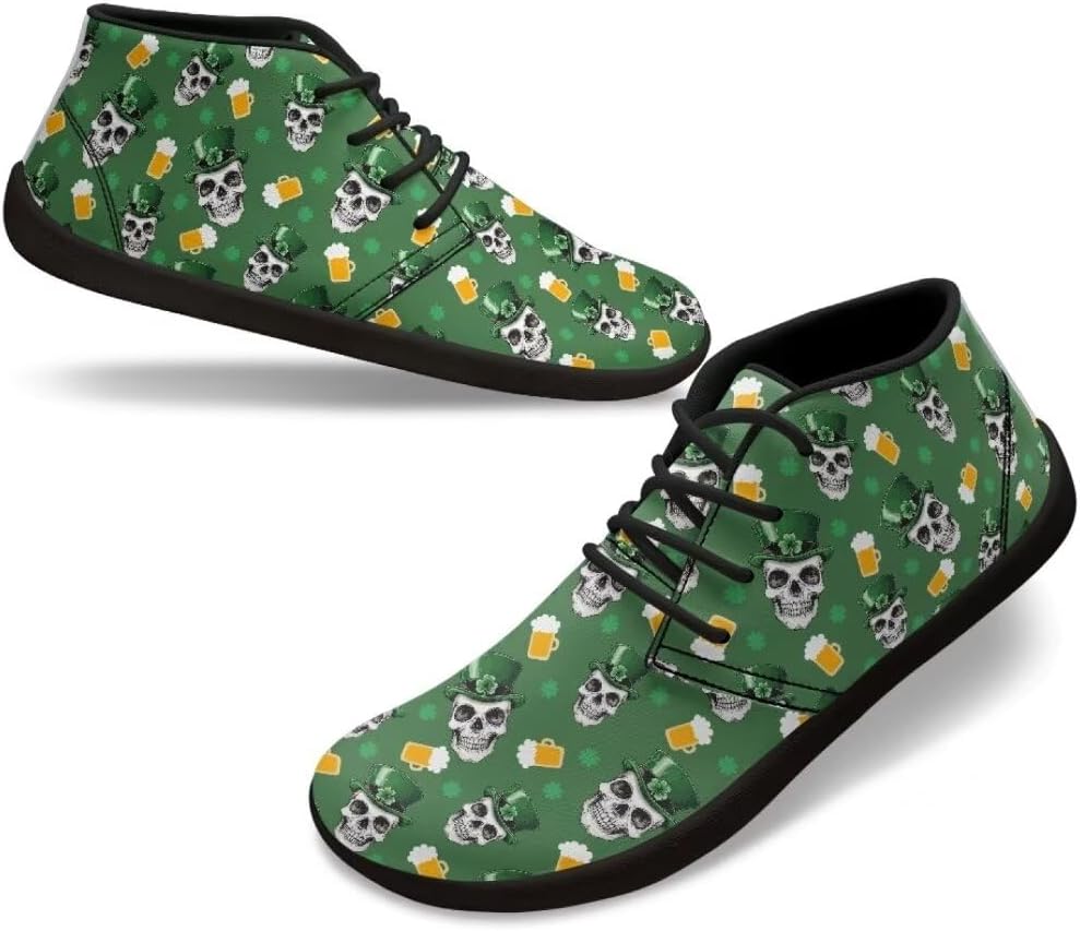 

Низкие кроссовки для женщин и мужчин, обувь для ходьбы с нулевым перепадом подошвы, подходят для ходьбы и фитнеса Fuialdolg, Beer Skull