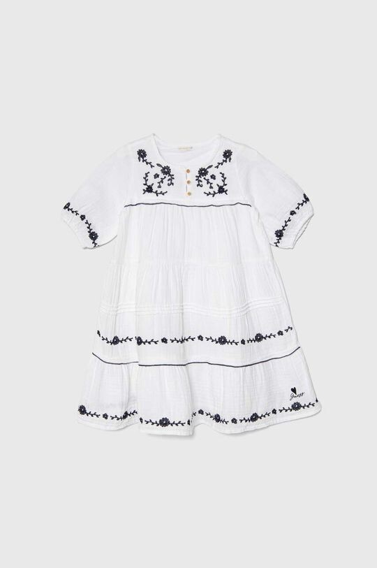 

Детское хлопковое платье Guess, белый