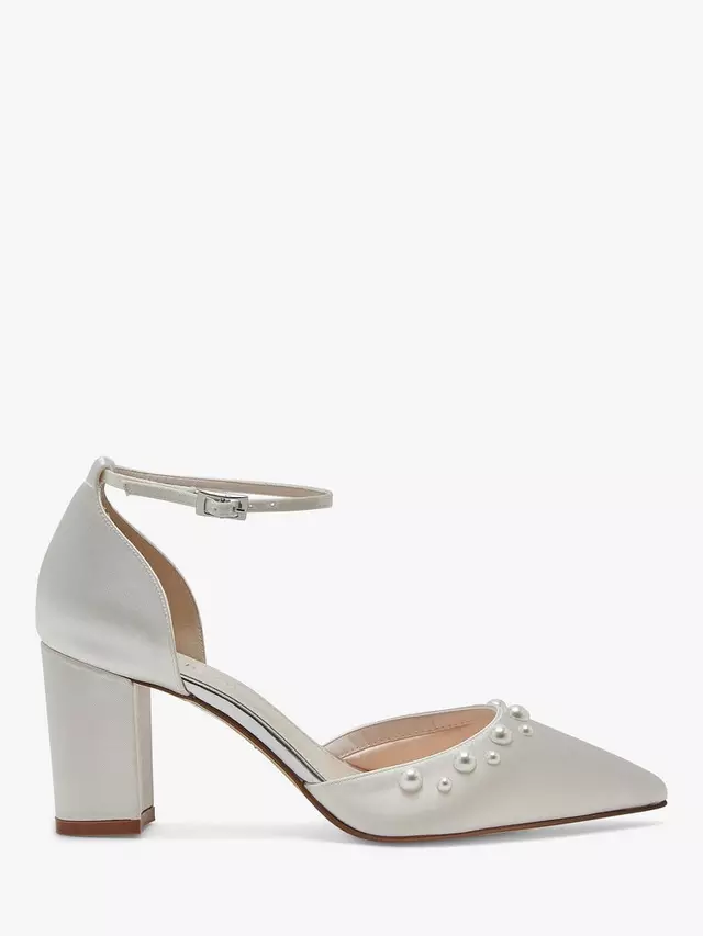 

Туфли-лодочки Rainbow Club Hannah Wide Fit Ankle Strap Wedding, цвет ivory satin