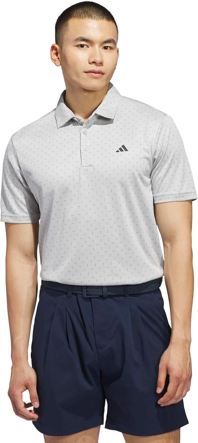 Поло мужское, дышащее, adidas, цвет Grey Two, Black