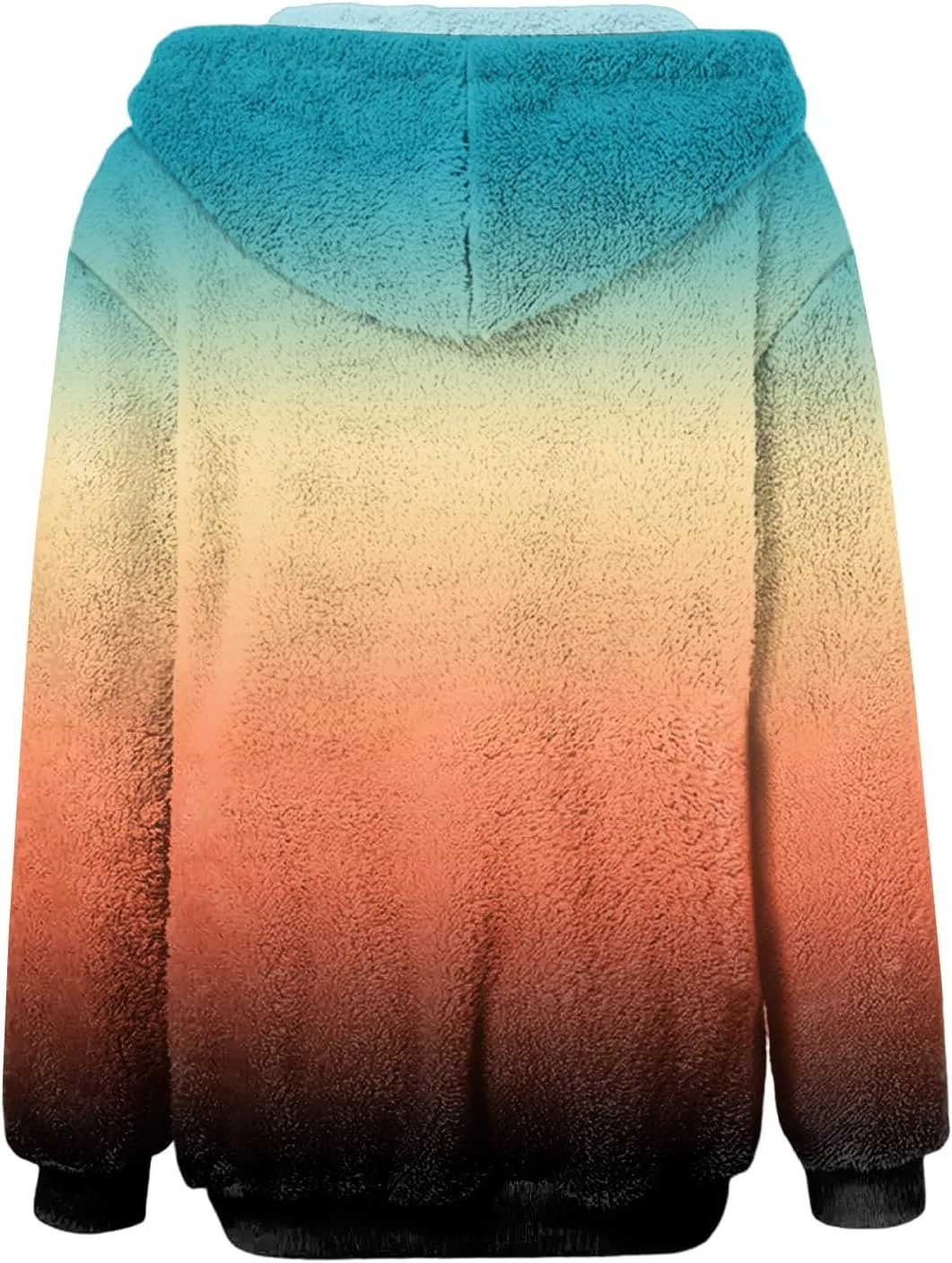 Женская худи на молнии с капюшоном, флисовая, 2-mint Green — фото 3