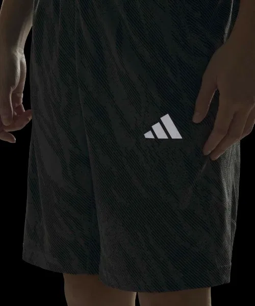 Мужские шорты adidas Tech Essentials Cool Touch Regular Fit камуфляжные синие — фото 4