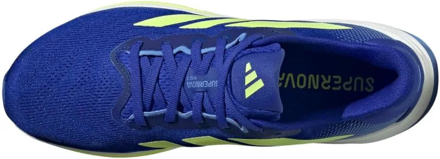 Мужские беговые кроссовки Adidas Supernova Rise 2, синий/желтый — фото 4