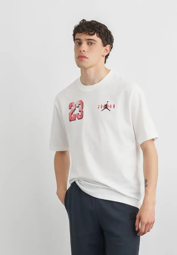 Футболка с принтом crew Jordan, White/University Red
