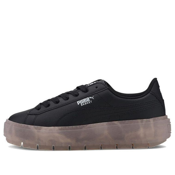 Кроссовки platform trace translucent black Puma, черный