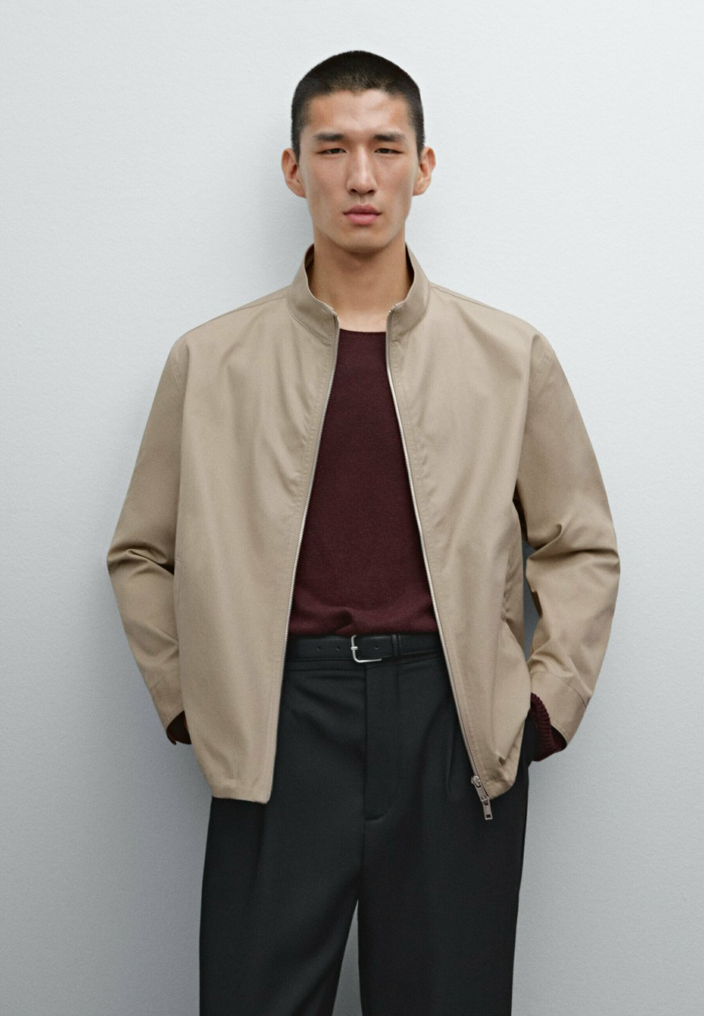

Легкая куртка Massimo Dutti, светло-коричневый