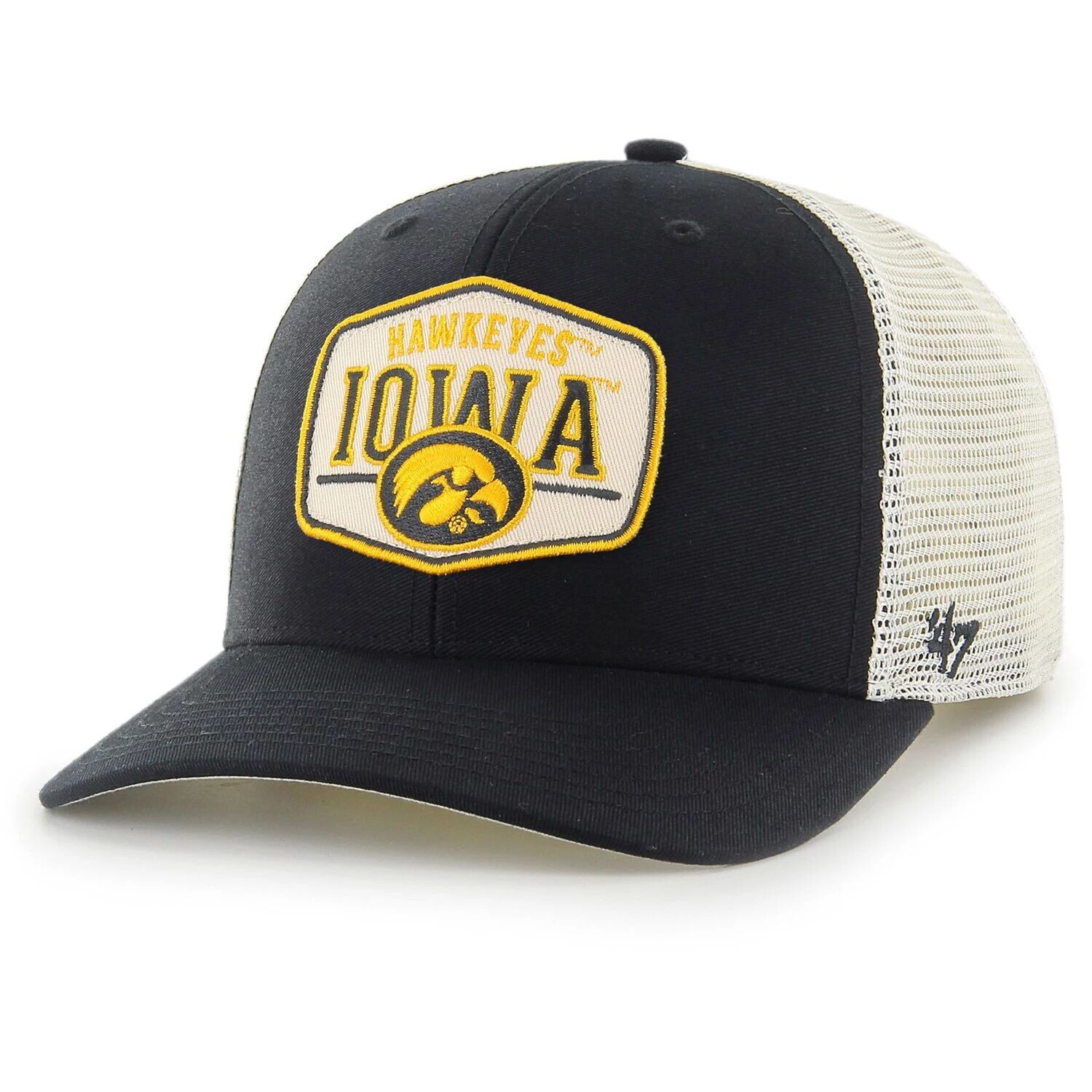 

Мужская кепка '47 Black Iowa Hawkeyes Shumay MVP Trucker Snapback