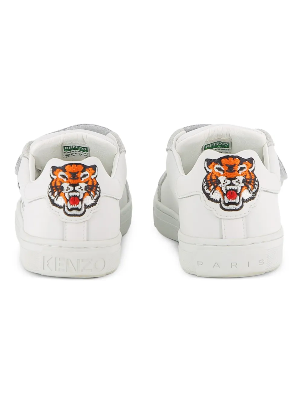 Кроссовки на липучках с аппликацией Kenzo Kids, белый — фото 3