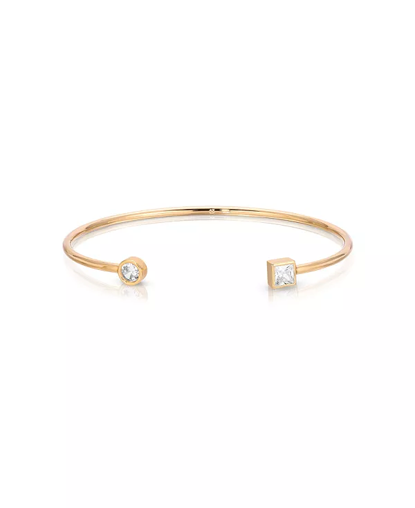 

Браслет-Манжета с кристаллами, покрытый 18-каратным золотом Ettika, gold