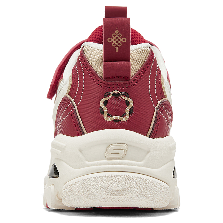 Низкие детские кроссовки для подростков Skechers, красный — фото 4