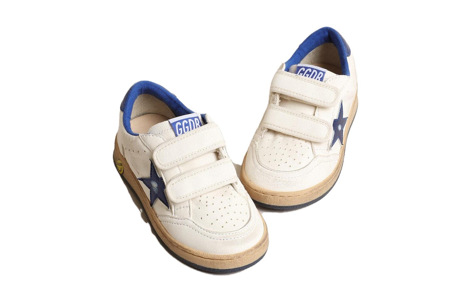 Ball Star Kids Скейтбординг Обувь Дети Golden Goose, белый/синий — фото 3
