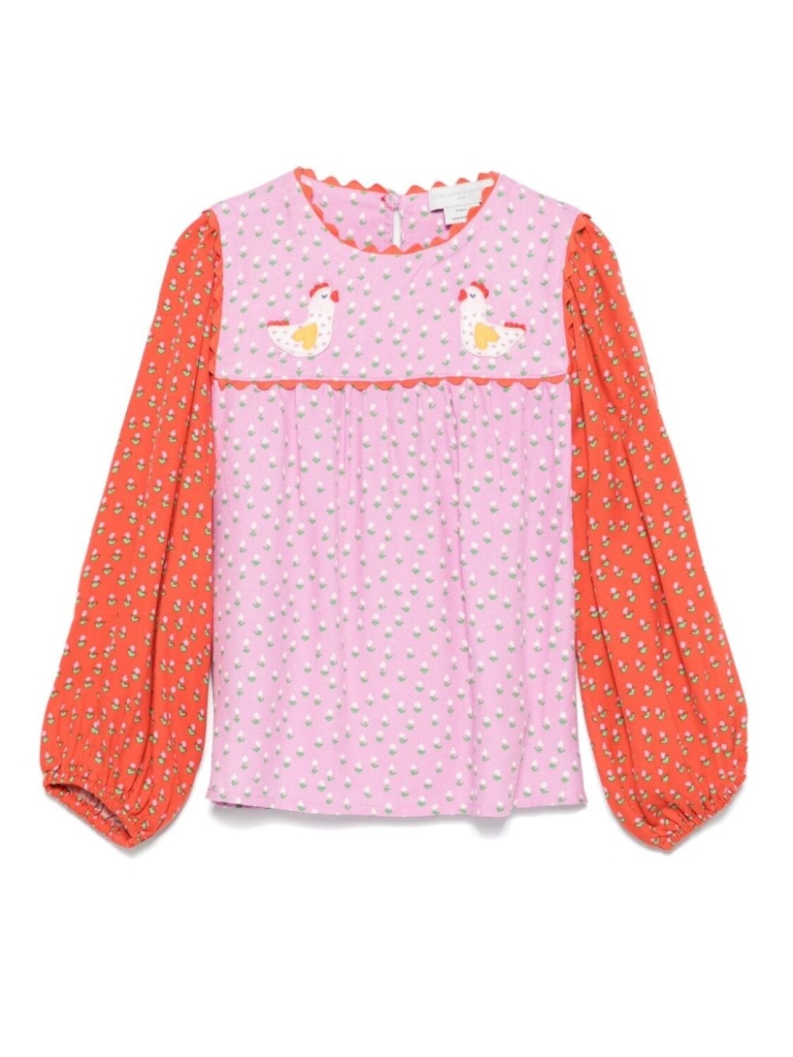 

Stella McCartney Kids блузка в стиле колор-блок, розовый