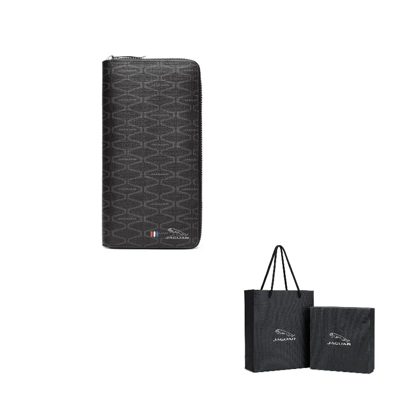 

JAGUAR Кожаный кошелек мужской черный, Black