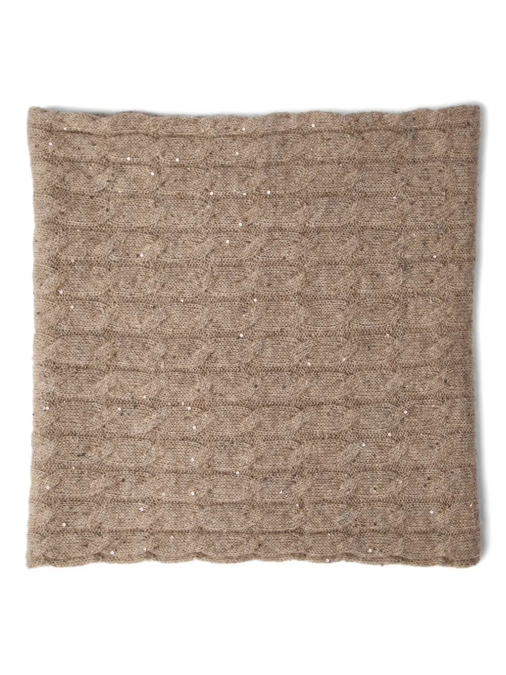 

Шарф фактурной вязки Brunello Cucinelli, коричневый