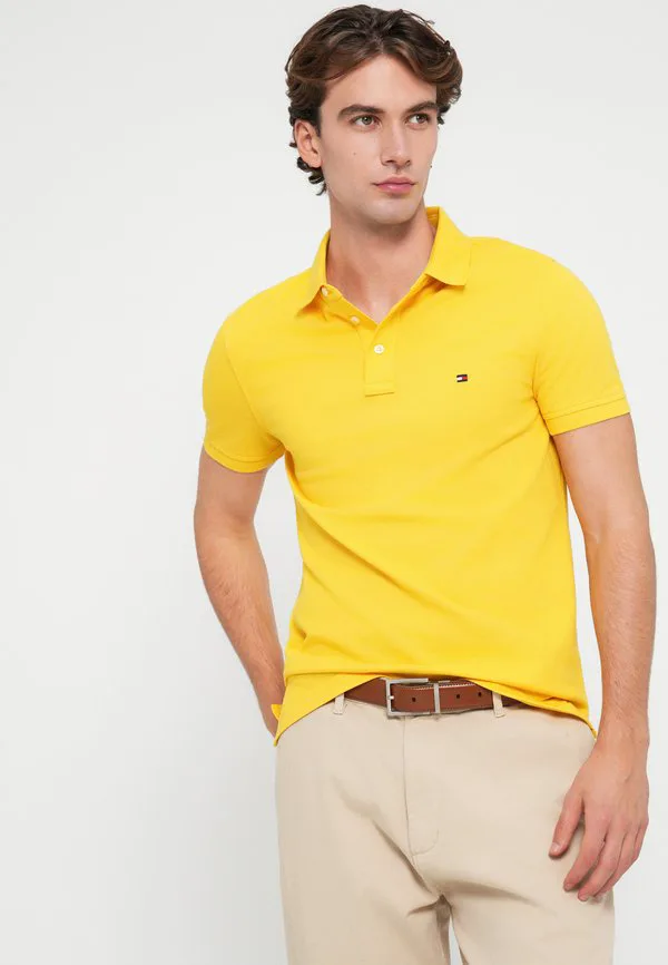 Поло-Рубашка из пике приталенного кроя 1985 года. Tommy Hilfiger, Morningside Yellow — фото 4