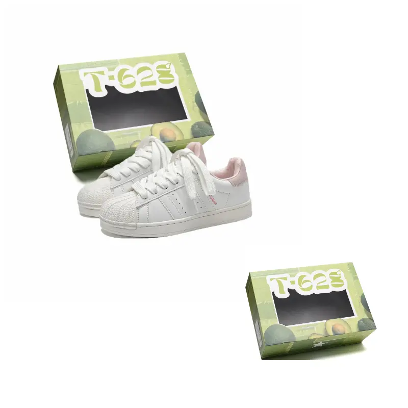 

T628 Износостойкие легкие нескользящие низкие скейтерские кроссовки унисекс розово-белые, цвет Pink White