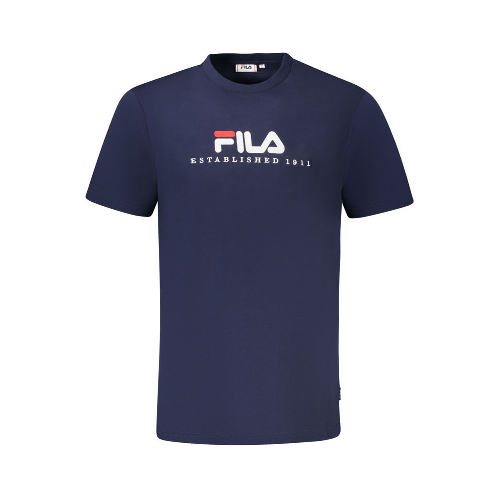 

Синяя хлопковая футболка Fila