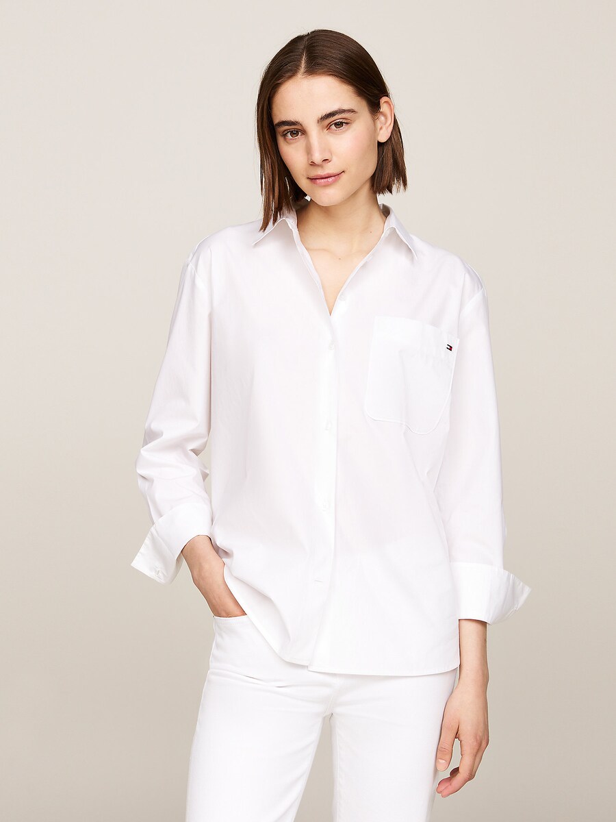 Блузка TOMMY HILFIGER Ess, белый — фото 2
