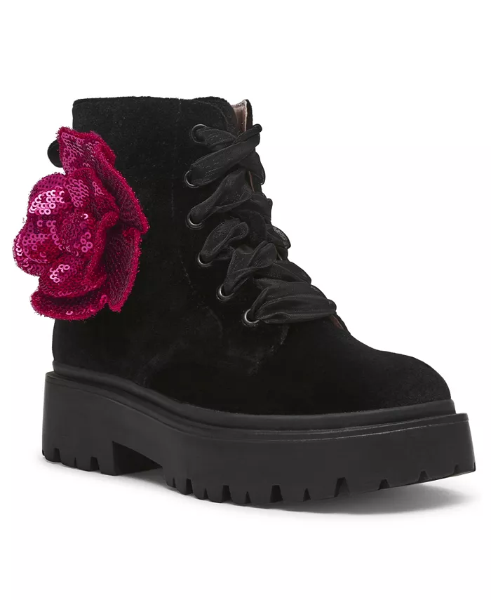 

Ботинки Piper Velvet Lugsole для девочек и подростков Betsey Johnson, черный