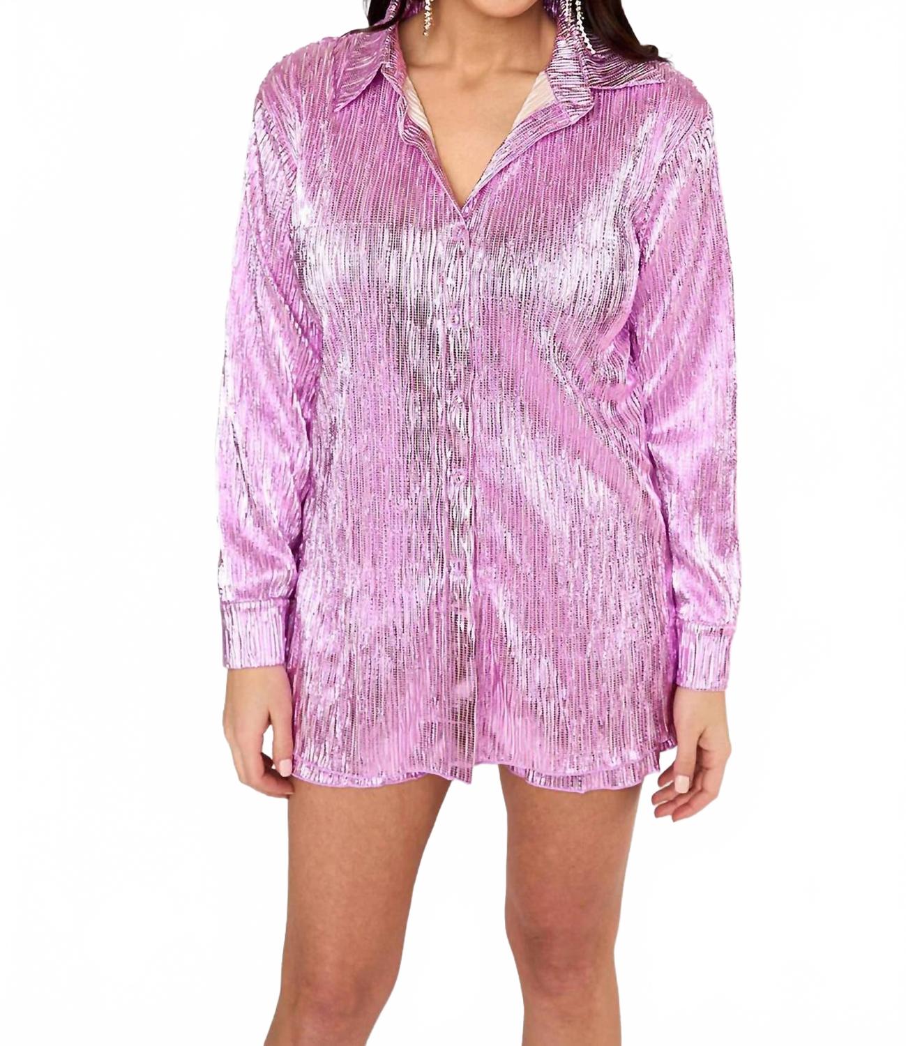 

Комплект из шорт и топа с длинными рукавами «Вероника» цвета фуксии BUDDYLOVE, фуксия