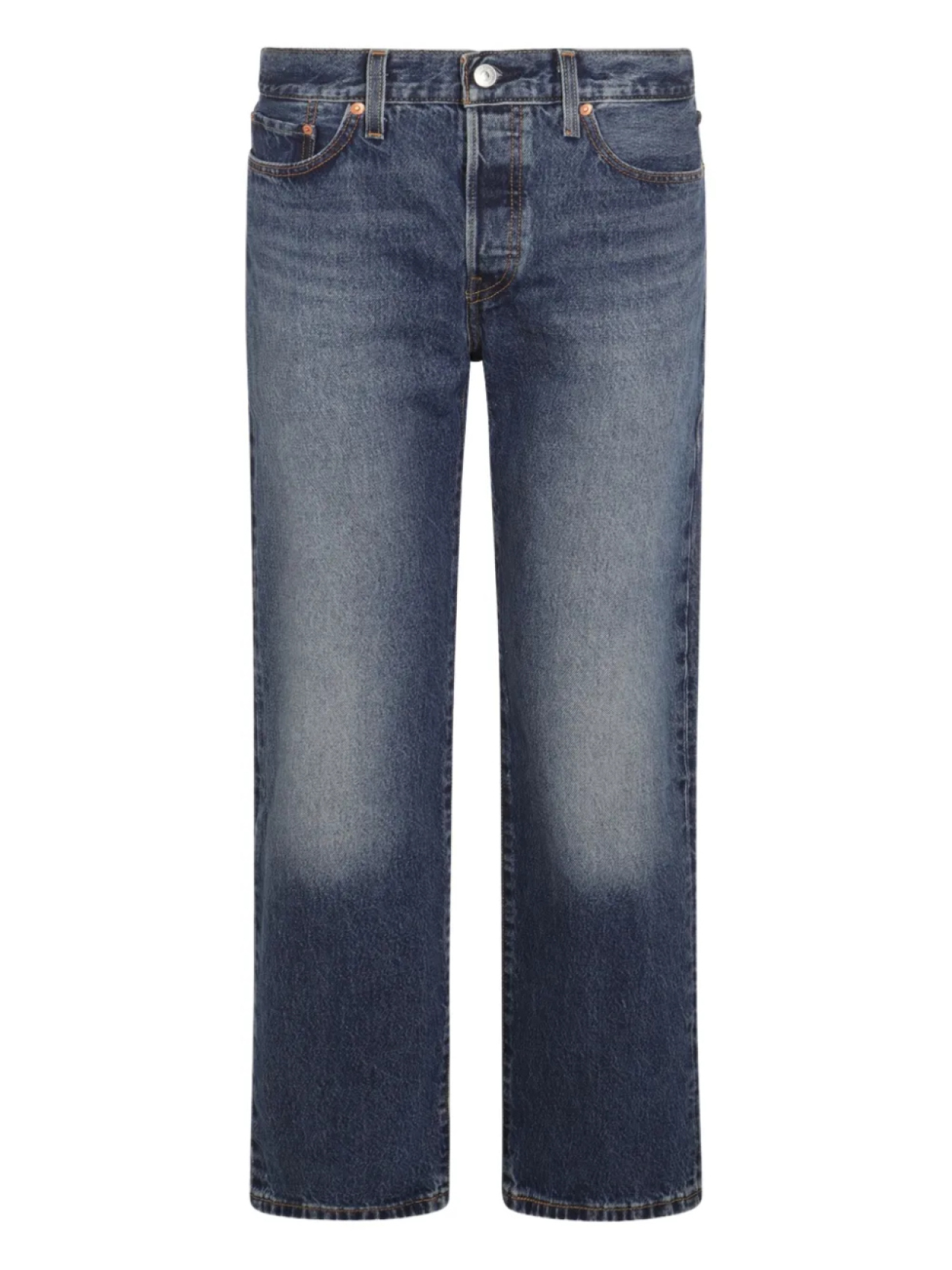

Джинсы прямого кроя с эффектом потертости Levi's, синий
