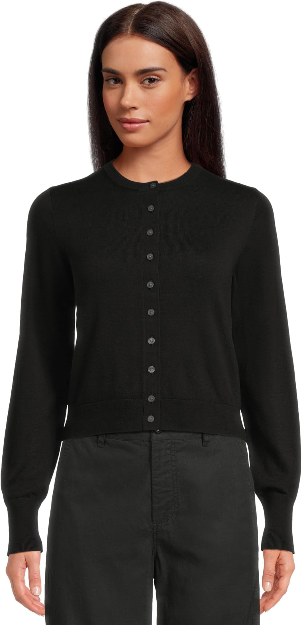 

Свитер Madewell June Crew Cardigan, Jet Black