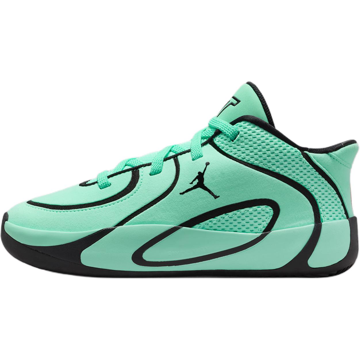 Jordan Tatum 4 Breathable низкие баскетбольные кроссовки Green Kids'