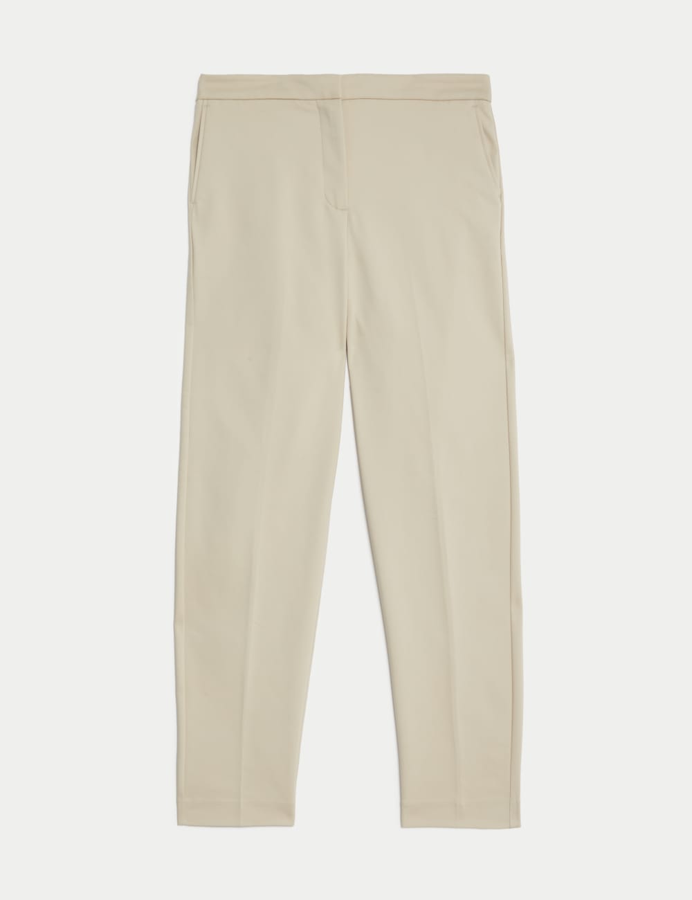 

Брюки Grazer из хлопковой смеси Slim Fit Ankle Marks & Spencer, цвет Buff