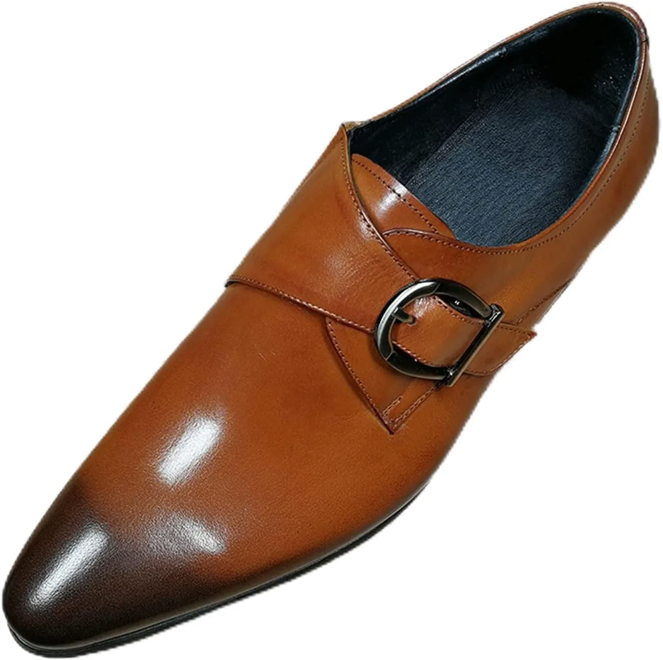 

Мужские туфли классические черные Бизнес туфли Формальные свадебные туфли Противоскользящие рабочие дерби оксфорды KYOESCAI, коричневый