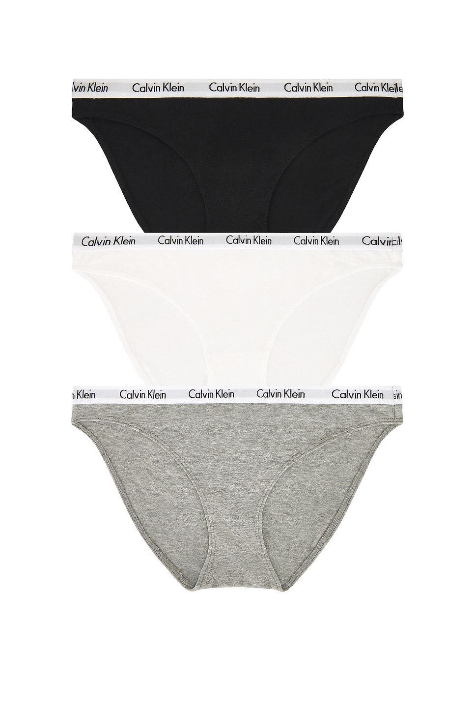 

Calvin Klein carousel бикини в упаковке из 3 штук Calvin Klein Underwear, heather grey, white & black