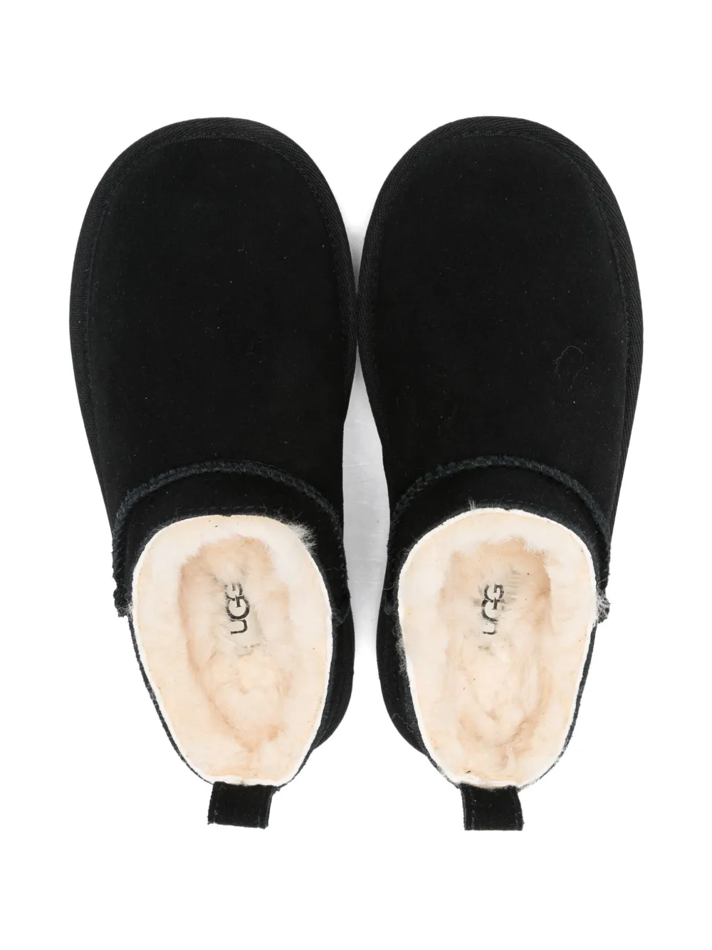Классические микроботинки без застежек UGG Kids, черный — фото 3