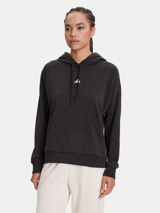 

Толстовка обычного кроя Essentials Small Logo JD7989 Adidas, черный