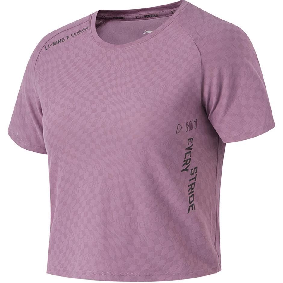 

Футболка для бега LiNing Crystal Purple женская