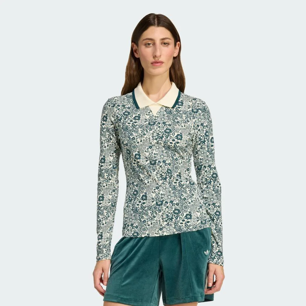 Футболка с длинным рукавом Adidas Adidas Originals x Liberty London AOP, цвет White — фото 2