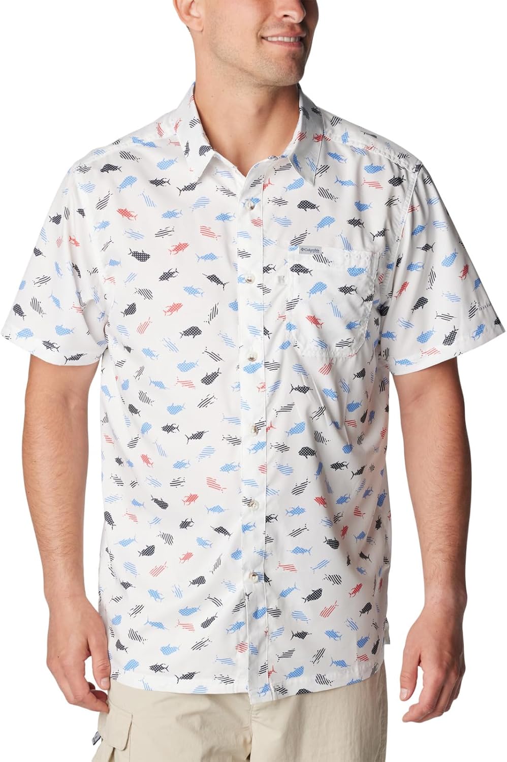 

Мужская рубашка Columbia Super Slack Tide Camp с коротким рукавом