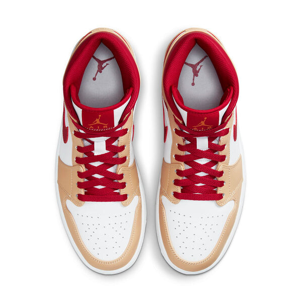 Кроссовки 1 средние Air Jordan, бежевый — фото 4
