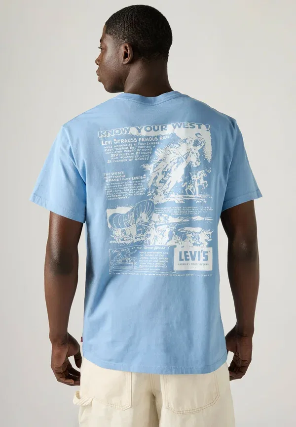 Футболка Levi's, модель levis records crus - blues, цвет черный — фото 4