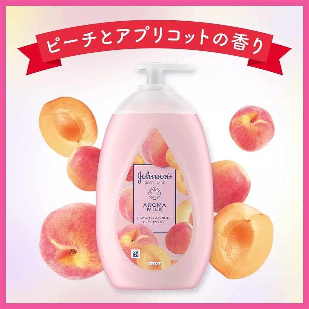 Лосьон для тела Johnson Body Care Lasting Aroma Milk с ароматом персика и абрикоса, 500 мл, набор 4 шт Johnson'S Body Care — фото 4