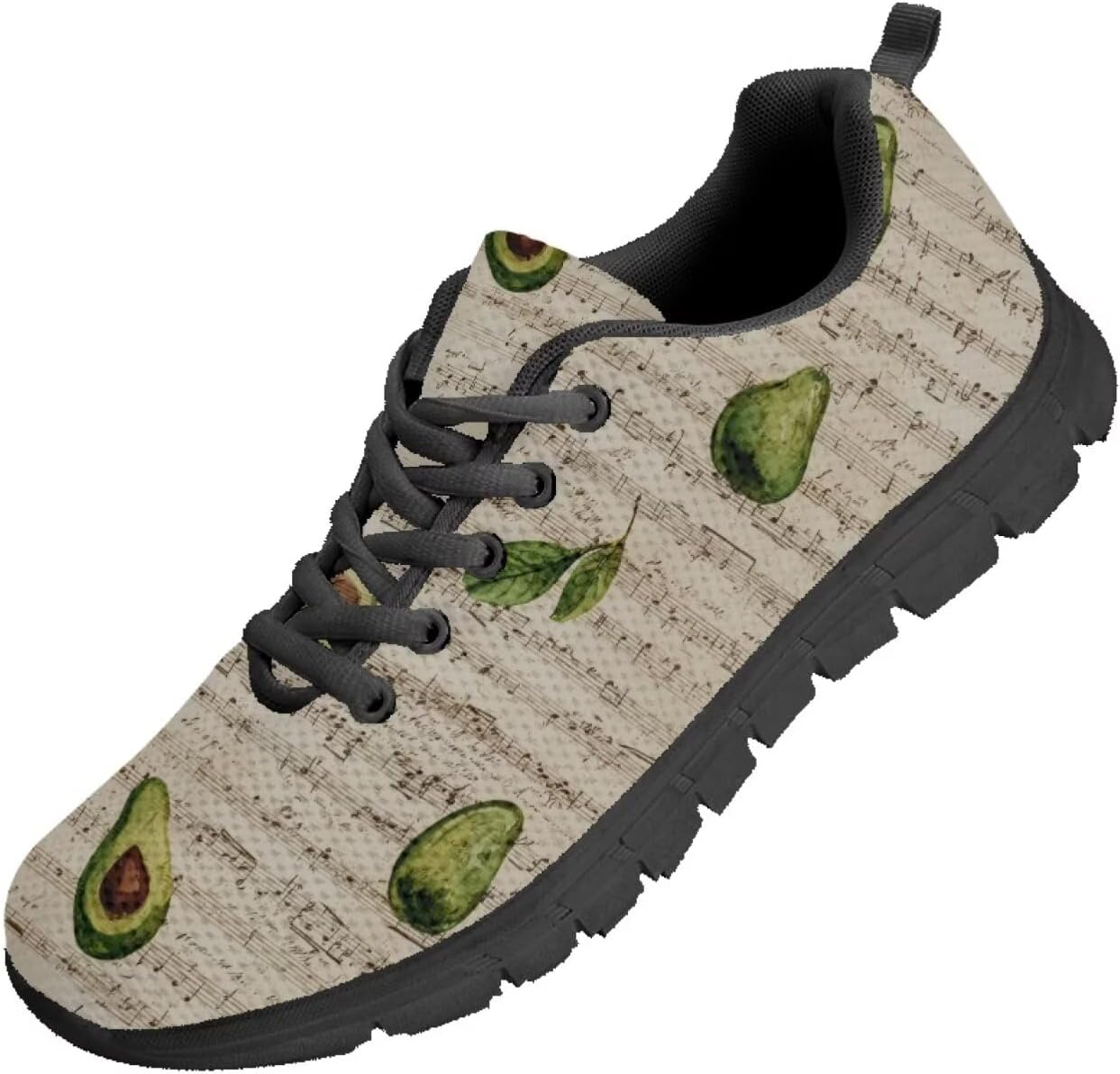 

Мужские кроссовки Funnydude Funny Print для бега, весенние тренировочные кроссовки, повседневные кроссовки для бега по дороге, Avocado